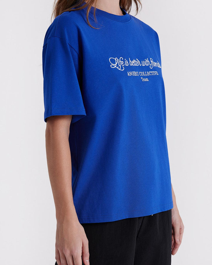 CAMISETA UNISEX AZUL "LIBWF"